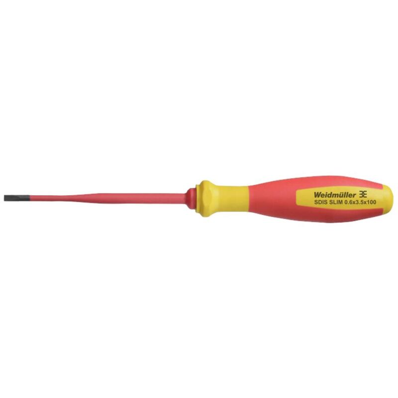 foto del prodotto weidmuller weidm ller sdis slim 0.6x3.5x100 cacciavite a taglio larghezza della lama 3.5 mm lunghezza della lama 100 mm