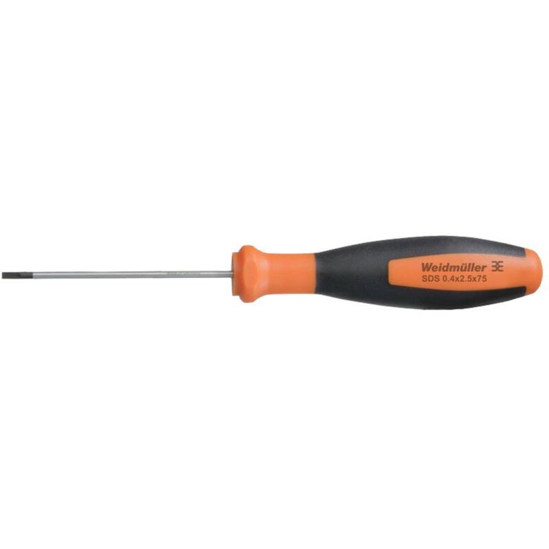 foto del prodotto weidmuller weidm ller sds 0.4x2.5x75 cacciavite a taglio larghezza della lama 2.5 mm lunghezza della lama 75 mm