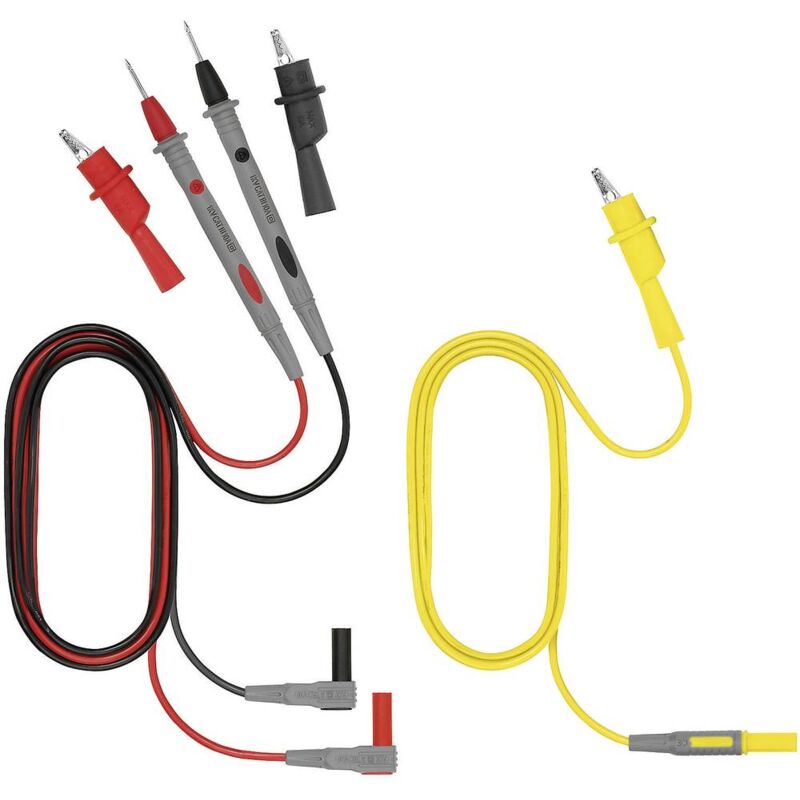 foto del prodotto weidmuller weidm ller zub temphaser kit puntali di sicurezza spina a banana 4 mm morsetto a coccodrillo, sonda 1.00 m 1 pz.
