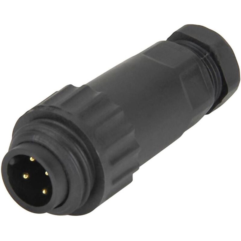 foto del prodotto weipu 814055 connettore circolare spina dritta tot poli 3 pe serie connettore circolare wa 1 pz.