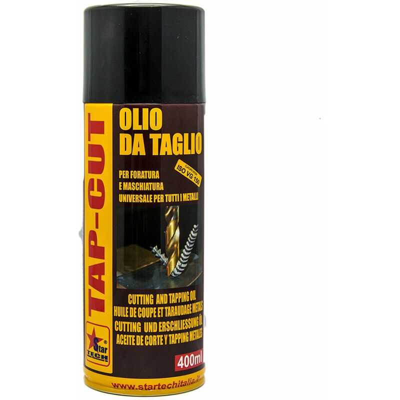foto del prodotto weldline tap cut spray 400 ml olio da taglio per foratura maschiatura per tutti i metalli 12 pezzi