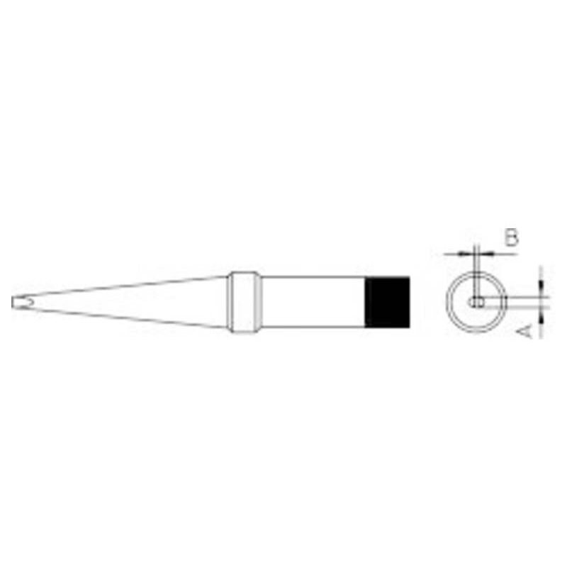 foto del prodotto weller 4ptl7 1 punta di saldatura forma oblunga dimensione punta 2 mm contenuto 1 pz.