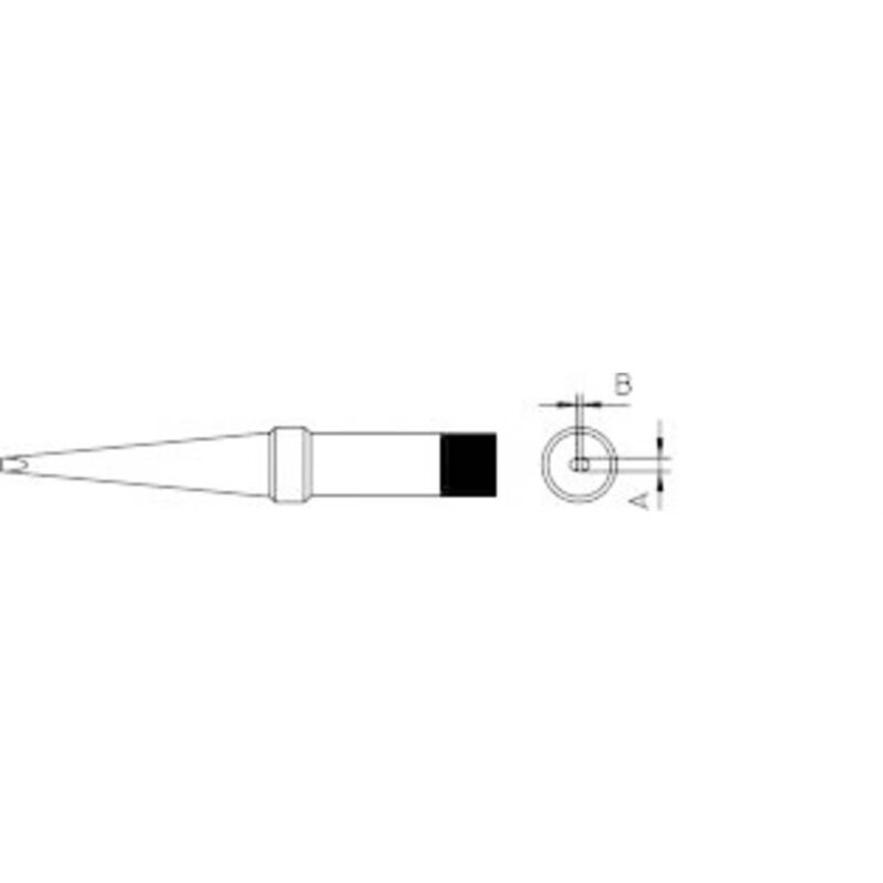 foto del prodotto weller 4ptm7 1 punta di saldatura forma oblunga dimensione punta 3.2 mm contenuto 1 pz.