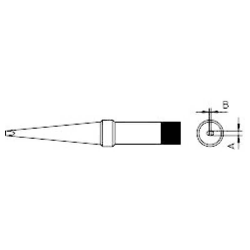 foto del prodotto weller 4ptm8 1 punta di saldatura forma oblunga dimensione punta 3.2 mm contenuto 1 pz.