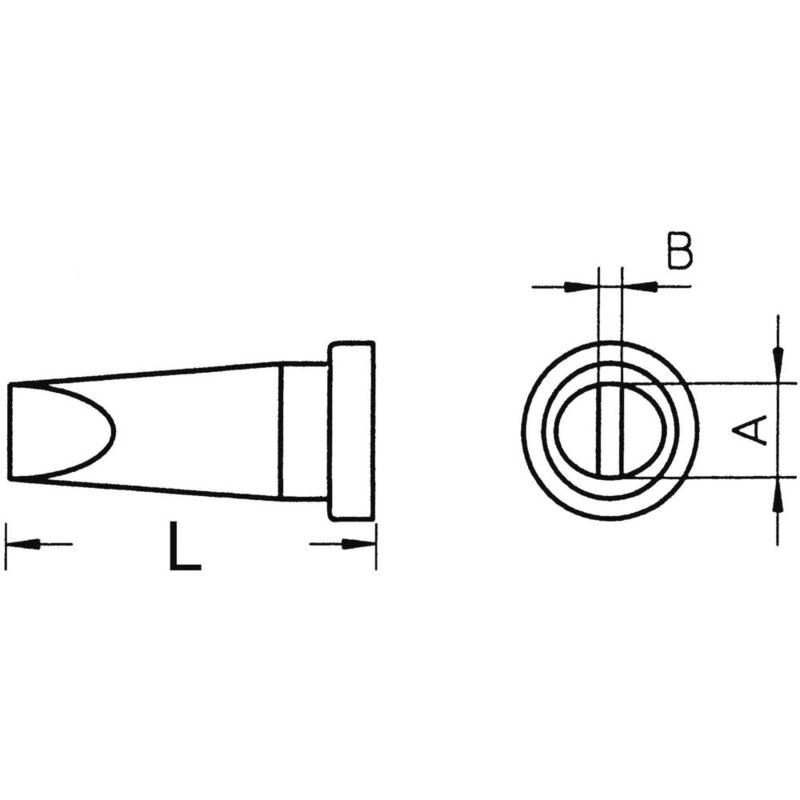 foto del prodotto weller lt a punta di saldatura forma a scalpello, dritta dimensione punta 1.6 mm contenuto 1 pz.