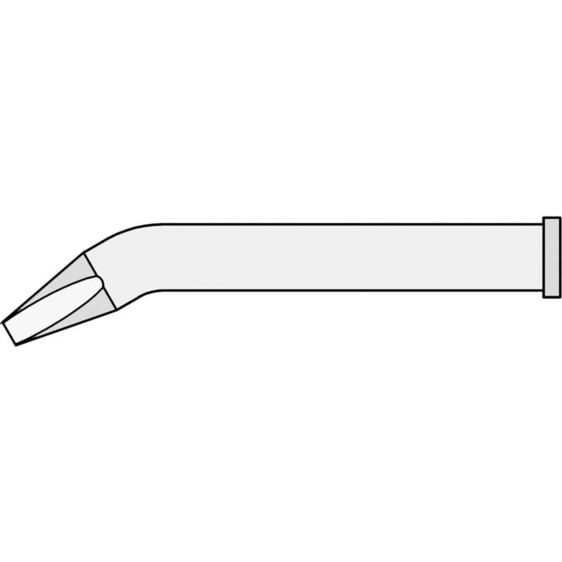 foto del prodotto weller xt bx punta di saldatura forma a scalpello, curva dimensione punta 2.4 mm lunghezza punte 51.5 mm contenuto 1 pz