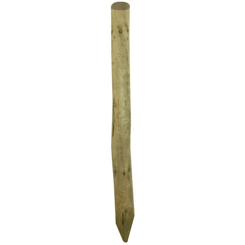 foto del prodotto wellton sp.zo.o. pali tondi in legno trattati ed impregnati per recinto staccionata steccato diametro cm 6 altezza cm 250h