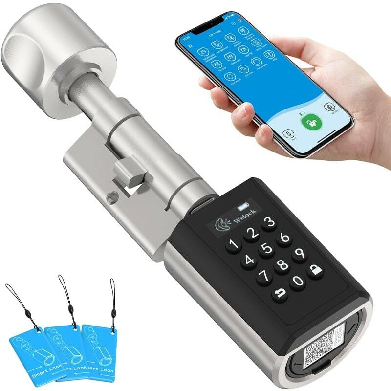 foto del prodotto welock cilindro elettronico per porte smart bluetooth con tastierino
