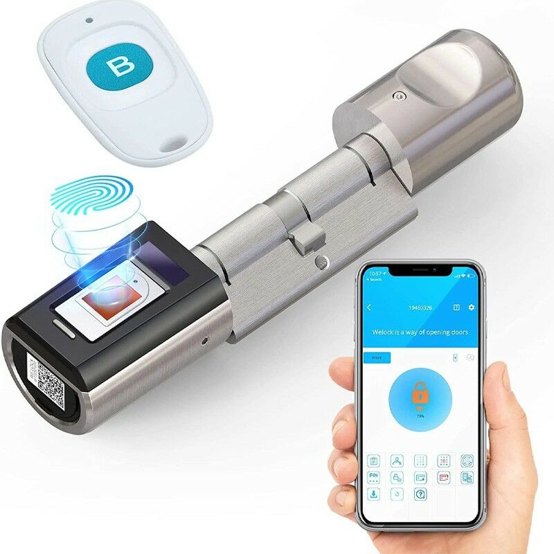 foto del prodotto welock cilindro elettronico per serratura smart con impronta digitale e telecomando