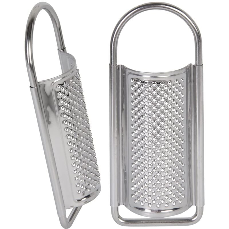 foto del prodotto wenco grattugia per noce moscata in acciaio inox 15 cm, argento, perfetta per grattugiare finemente noce moscata, cannella e spezie, durevole,