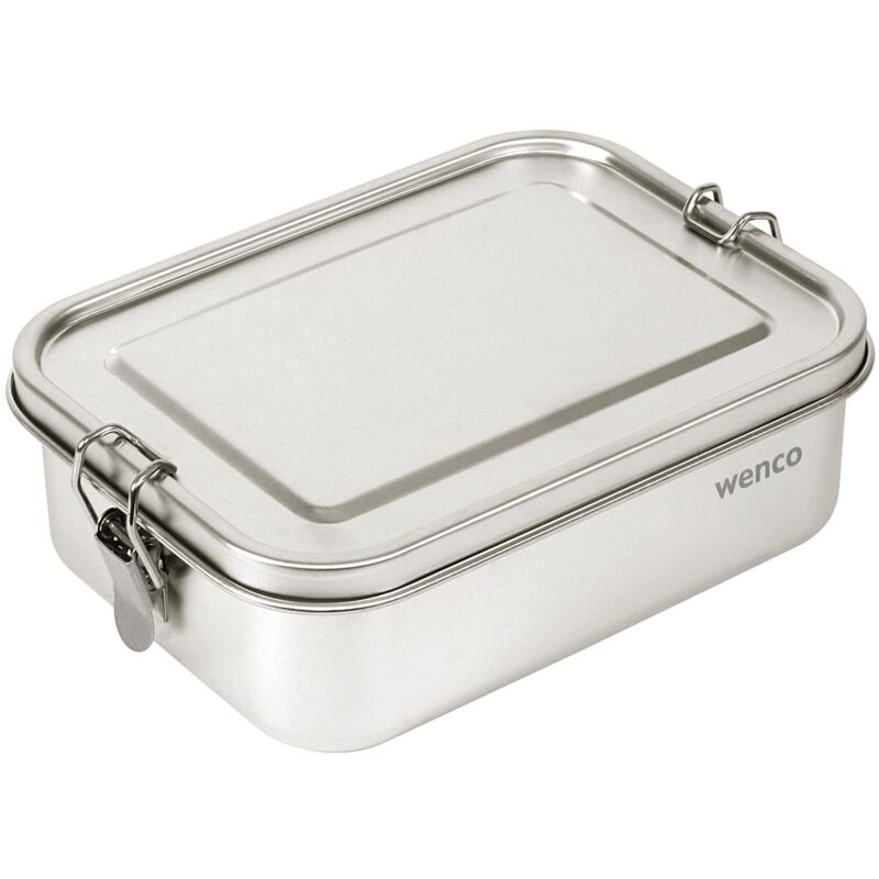 foto del prodotto wenco scatola da pranzo in acciaio inossidabile di alta qualit , con 2 scomparti, contenitore per il pranzo da 850 ml 1 contenuto netto ,