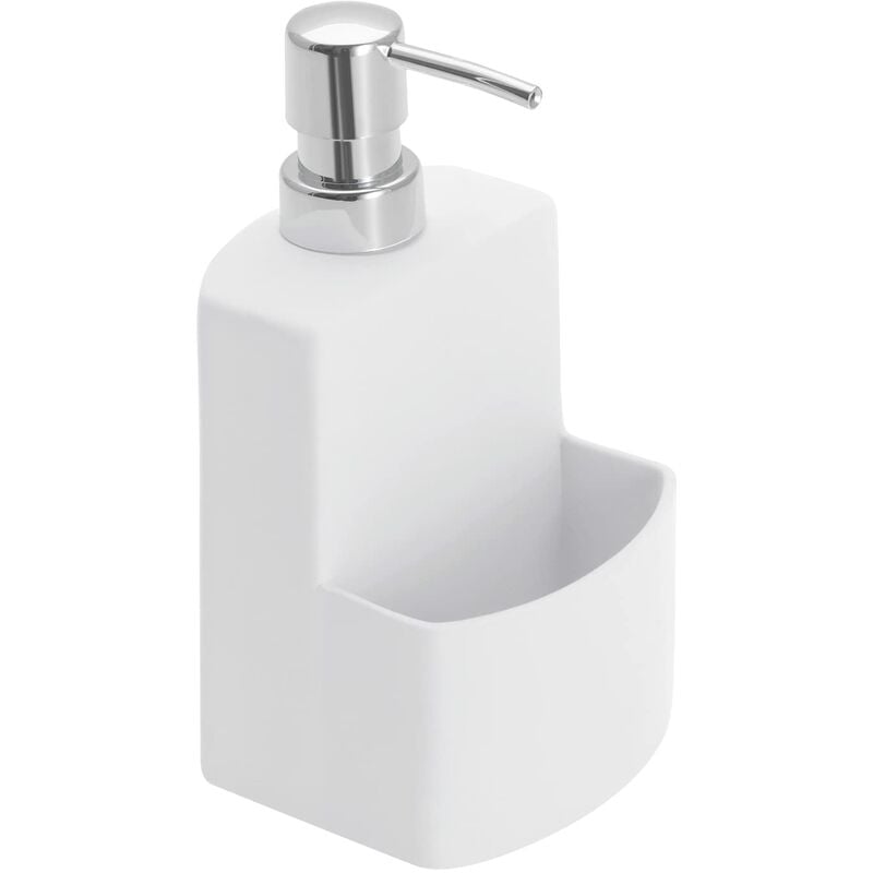 foto del prodotto wenko 3620115100 dispenser per detersivo true colours festival, ceramica soft touch tocco delicato, 10 x 18 x 10 cm, bianco