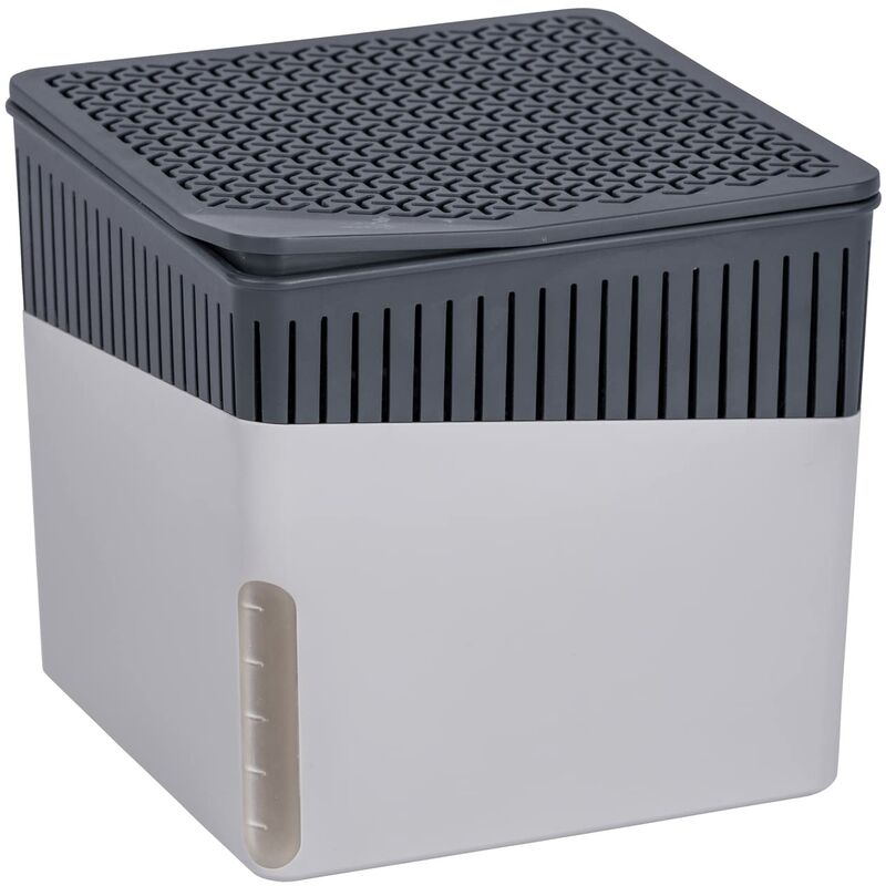 foto del prodotto wenko 50231100 deumidificatore cube grigio 500 g deumidificatore capacit 0.8 l, grigio scuro