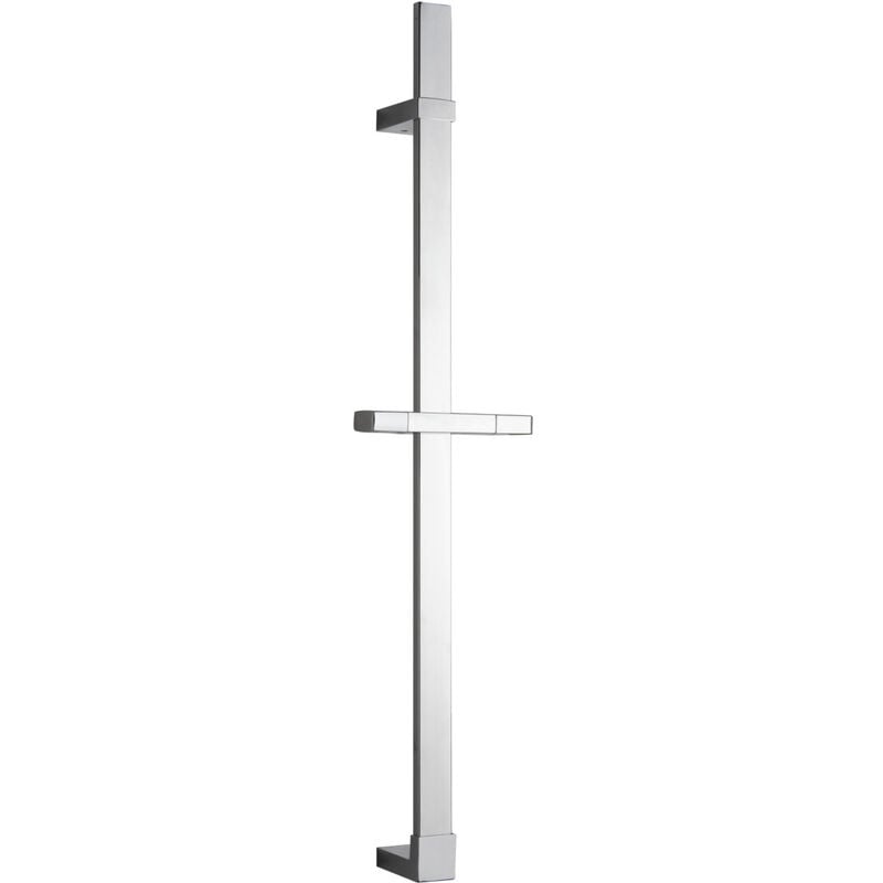 foto del prodotto wenko asta per doccia design cromo, 68 cm, argento lucido, acciaio inossidabile cromato
