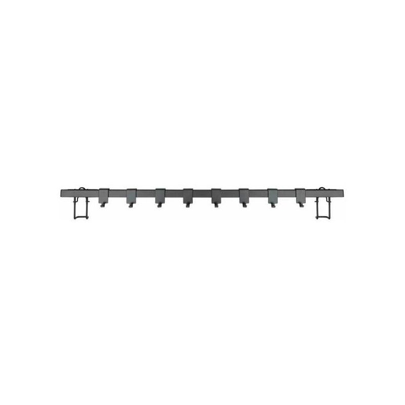 foto del prodotto wenko barra da cucina gala, porta utensili da cucina a parete con 8 ganci per accessori da cucina, montaggio a parete, acciaio, 60x4x2,5 cm, nero