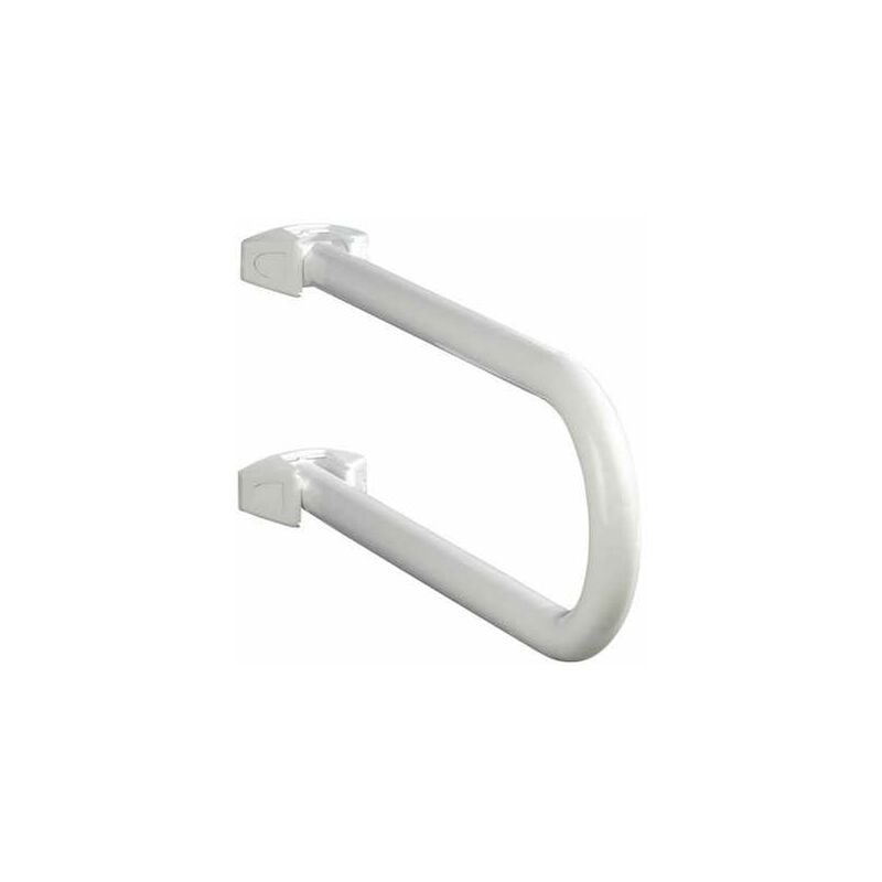 foto del prodotto wenko barra di sostegno ribaltabile secura, maniglia per bagno e wc da parete, capacit di carico 120 kg, viti e tasselli inclusi, alluminio