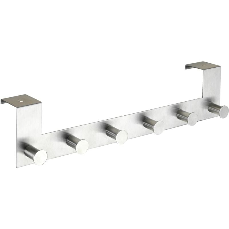 foto del prodotto wenko - barra sopraporta con ganci appendiabiti in acciaio inox celano, acciaio inossidabile, 39 x 11 x 7.5 cm, opaco