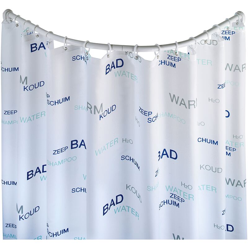 foto del prodotto wenko bastone tenda doccia curvo bianco