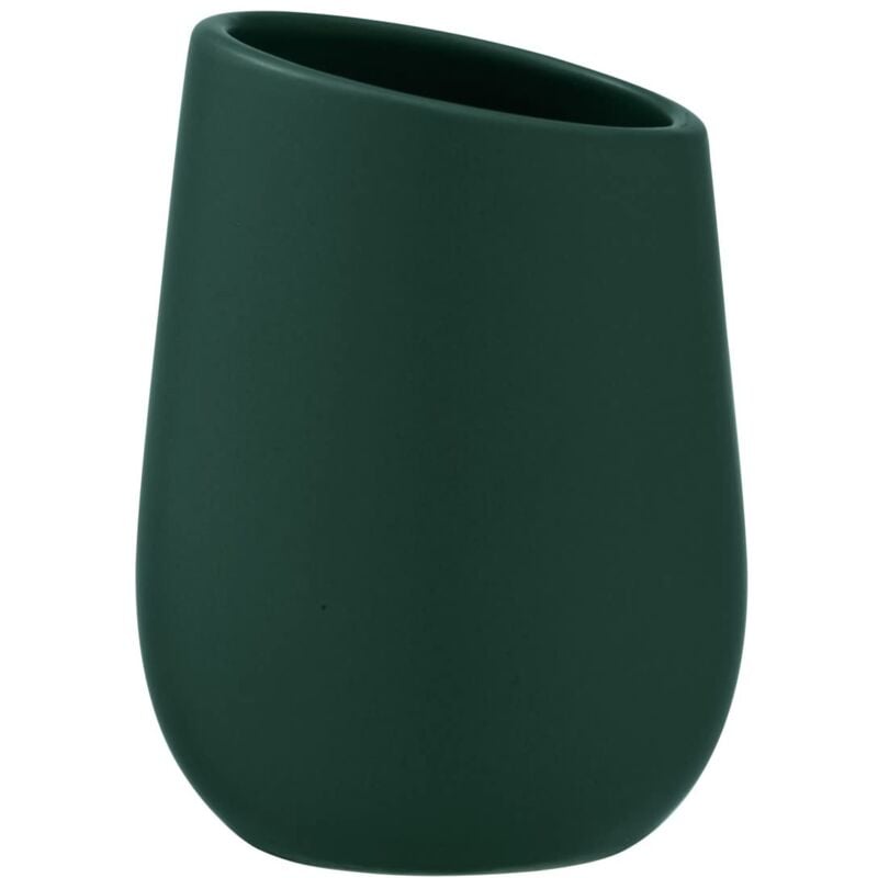foto del prodotto wenko bicchiere porta spazzolini badi per spazzolini in ceramica di qualit e superficie opaca, bicchiere per spazzolino e dentifricio, ideale per
