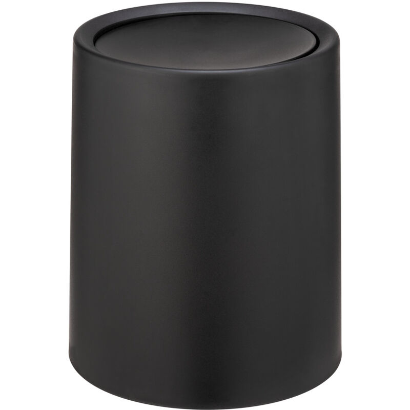 foto del prodotto wenko cestino da bagno atri con coperchio basculante, 6 litri, coperchio in plastica e secchio interno, copertura per sacchetti della spazzatura
