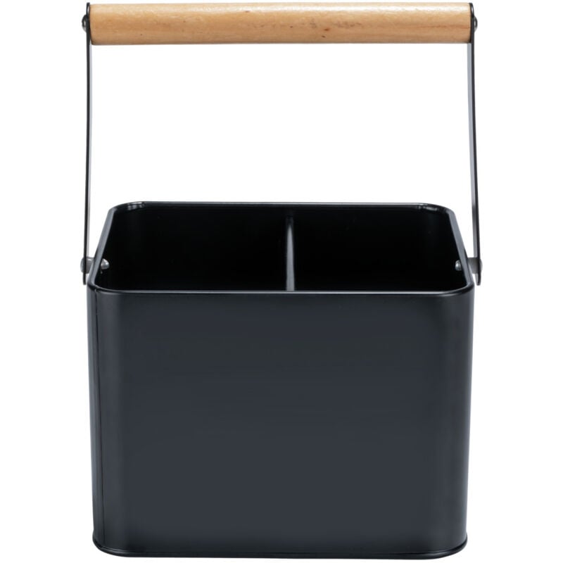 foto del prodotto wenko cestino per utensili baco, accessorio per cucina all aperto in nero, cestino da trasporto robusto, metallo termolaccato nero, maniglie