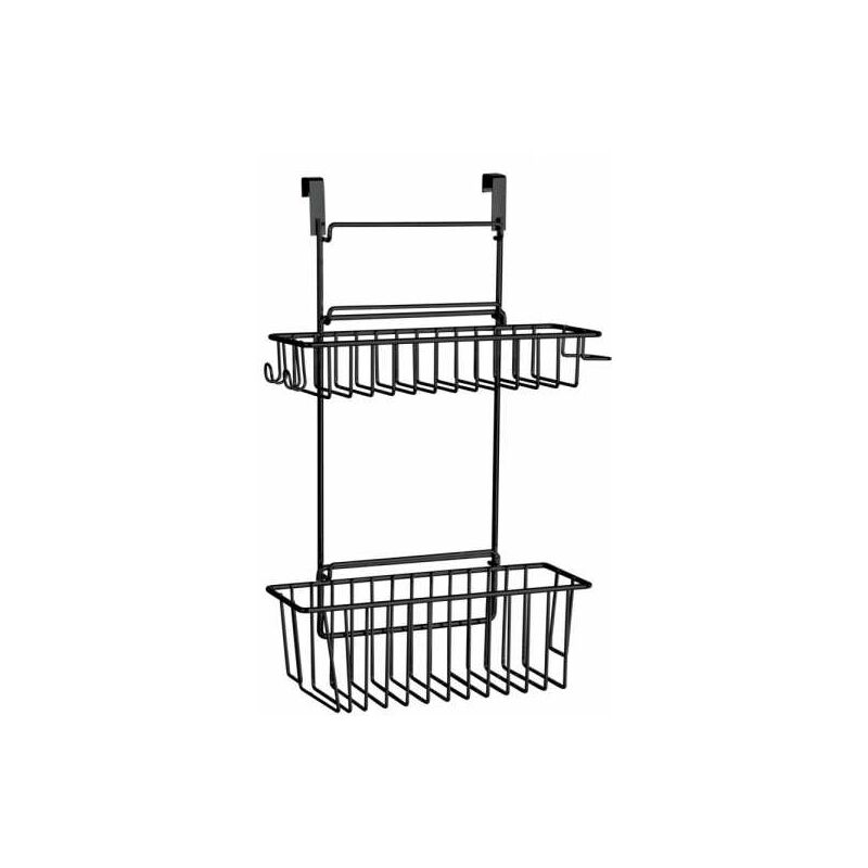 immagine 0 del prodotto wenko cestino sospeso flexi, a 2 piani, organizzatore da appendere a un cassetto o a una porta dell armadio, adatto per bagno e cucina, senza