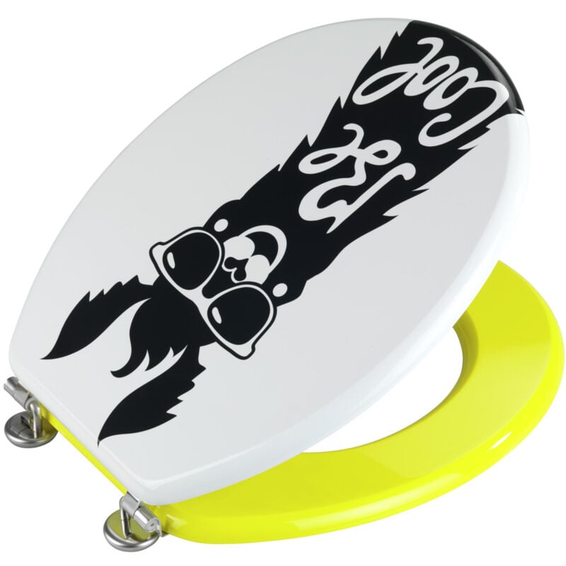 foto del prodotto wenko copriwater originale be cool, fissaggio in acciaio inox fix clip , mdf, 35,5x42,5 cm, multicolore