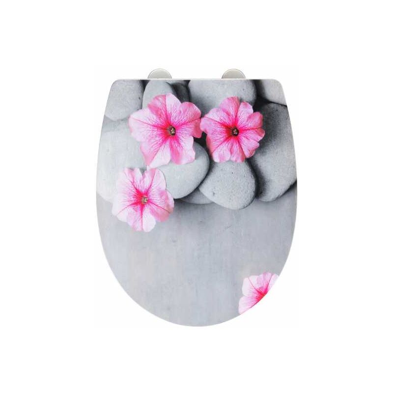 foto del prodotto wenko copriwater originale pretty, copriwater con freno di caduta easy close , fissaggio in acciaio inox fix clip , termoplastico, 36,5x45 cm,