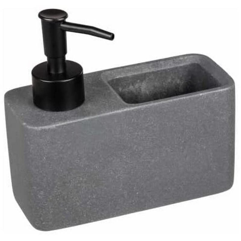 foto del prodotto wenko dispenser per detersivo resa, dispenser per sapone, effetto pietra naturale con vano porta spugna inclusa , ricaricabile, capacit circa 150