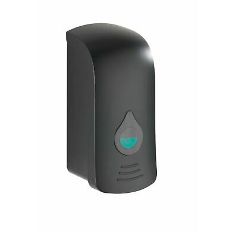 foto del prodotto wenko - dispenser per sapone liquido da muro ranera l, dispenser per gel igienizzante da muro, senza bisogno di forare, capacità 740 ml, plastica, 10,5x24,5x10,5 cm, nero