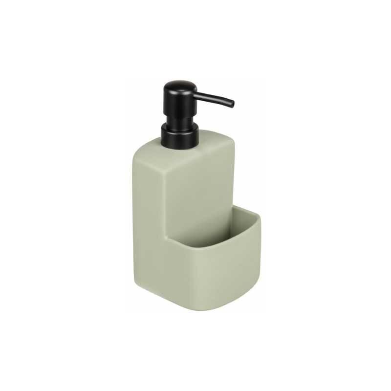 foto del prodotto wenko distributore di detersivo liquido o sapone festival siena rosso, per la cucina, in ceramica con superficie morbida al tatto, scomparto per