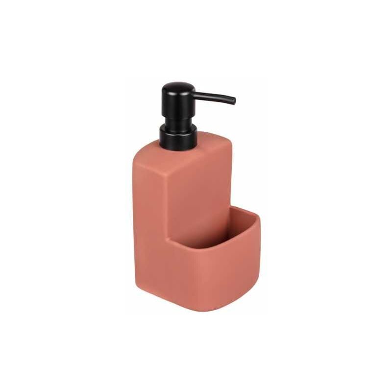 foto del prodotto wenko distributore di detersivo per piatti o sapone festival siena verde, per la cucina, in ceramica con superficie morbida al tatto, scomparto per