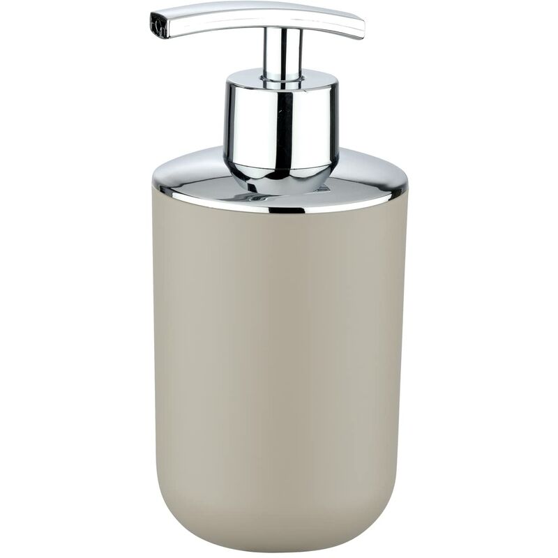 foto del prodotto wenko distributore di sapone liquido, portasapone liquido, brasil, capacit 320 ml, pet infrangibile, 7.3x16.5x9 cm, colore taupe