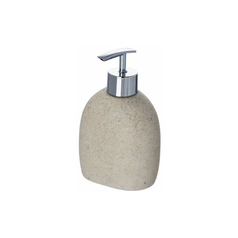 foto del prodotto wenko distributore di sapone liquido, puro, capacit 295 ml, poliresina effetto sabbia, 9,4x15,2x6,5 cm, beige