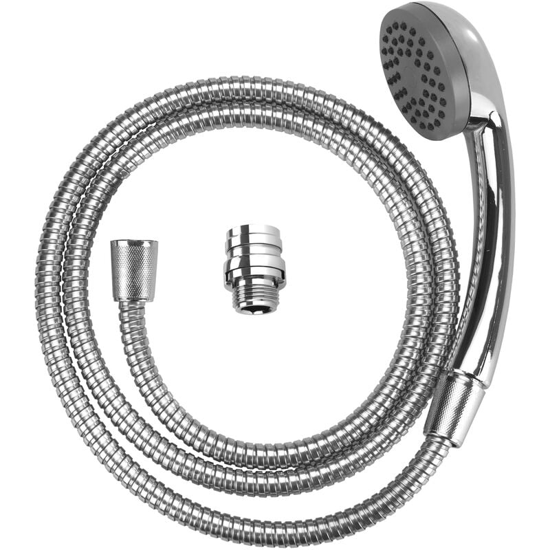 foto del prodotto wenko doccetta per lavabo, rubinetto doccetta, l150 cm, adattatore easy clip incluso, acciaio, 170x3,5x6,5 cm, cromato