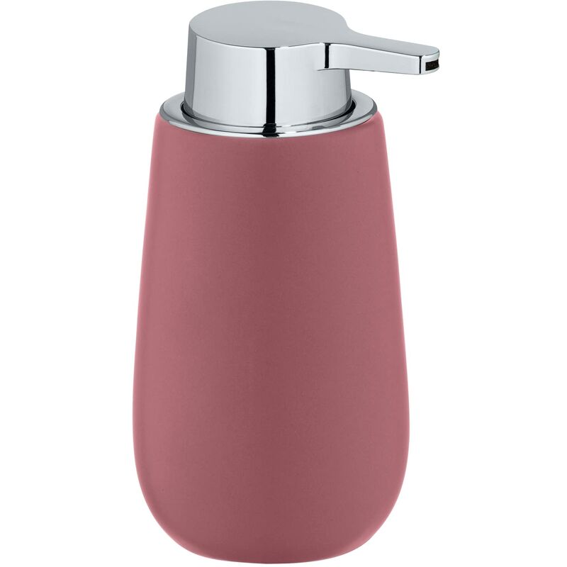foto del prodotto wenko dosatore per sapone badi, dosatore per sapone liquido ricaricabile in ceramica di qualit con superficie opaca, robusto erogatore a pompa in