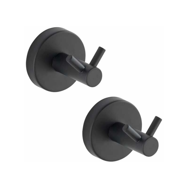 foto del prodotto wenko gancio appendiabiti appendi asciugamani da muro, doppio, rotondo, soluzione senza foratura, innovazione vacuum loc plus , set di 2