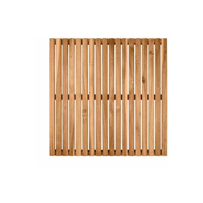 foto del prodotto wenko griglia da bagno per interni ed esterni in acacia, griglia da doccia in legno di acacia certificato fsc , ideale per la doccia, la sauna e la