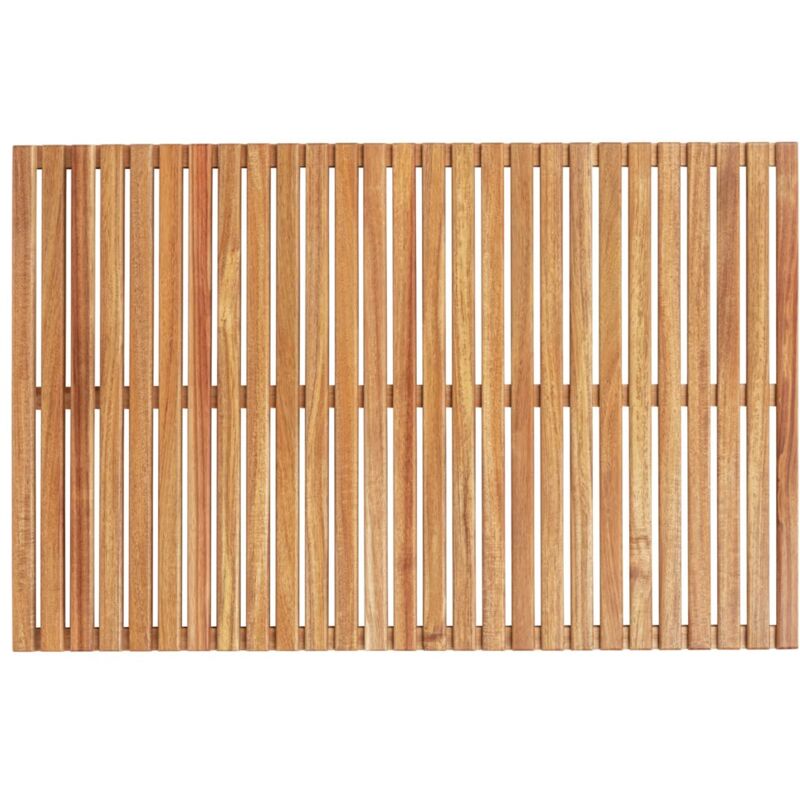 foto del prodotto wenko griglia da doccia per interni ed esterni, in legno di acacia certificato fsc per interni ed esterni, ideale per doccia, sauna e piscina,