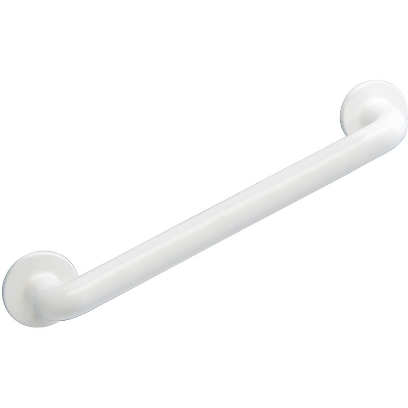 foto del prodotto wenko maniglia di sicurezza da parete secura 43 cm, barra di sostegno per bagno e wc, installazione senza foratura, alluminio, 43x7x8 cm, bianco