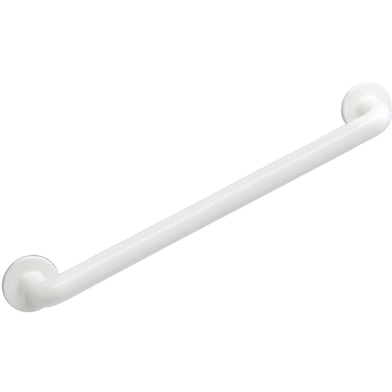 foto del prodotto wenko maniglia di sicurezza da parete secura 64 cm, barra di sostegno per bagno e wc, installazione senza foratura, alluminio, 64,5x7x8 cm, bianco