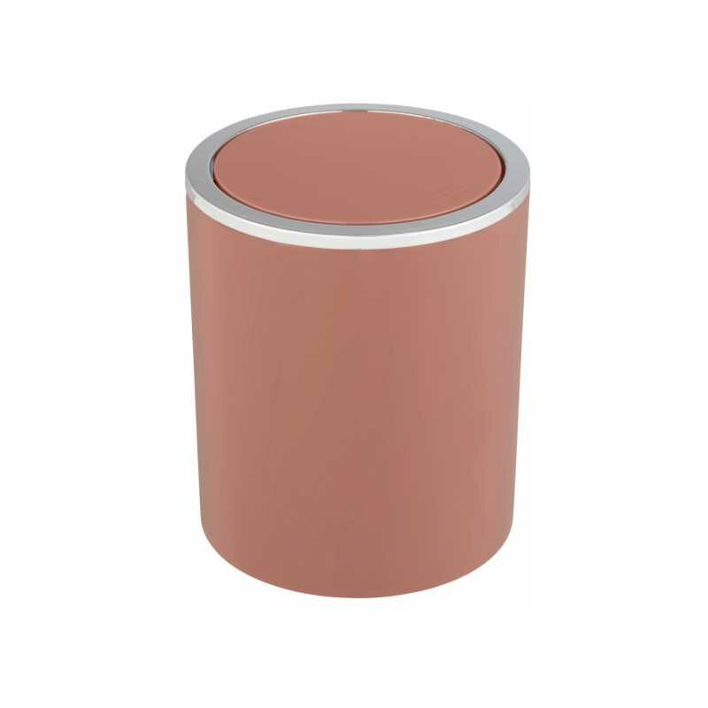 foto del prodotto wenko mini pattumiera da bagno inca rosa, pattumiera con coperchio basculante, capacit 2l, plastica di alta qualit senza bpa, 14 x 16,8 cm,