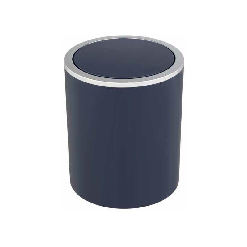 foto del prodotto wenko mini pattumiera per bagno inca blu, pattumiera con coperchio basculante, capacit 2l, plastica di alta qualit senza bpa, 14 x 16,8 cm, blu