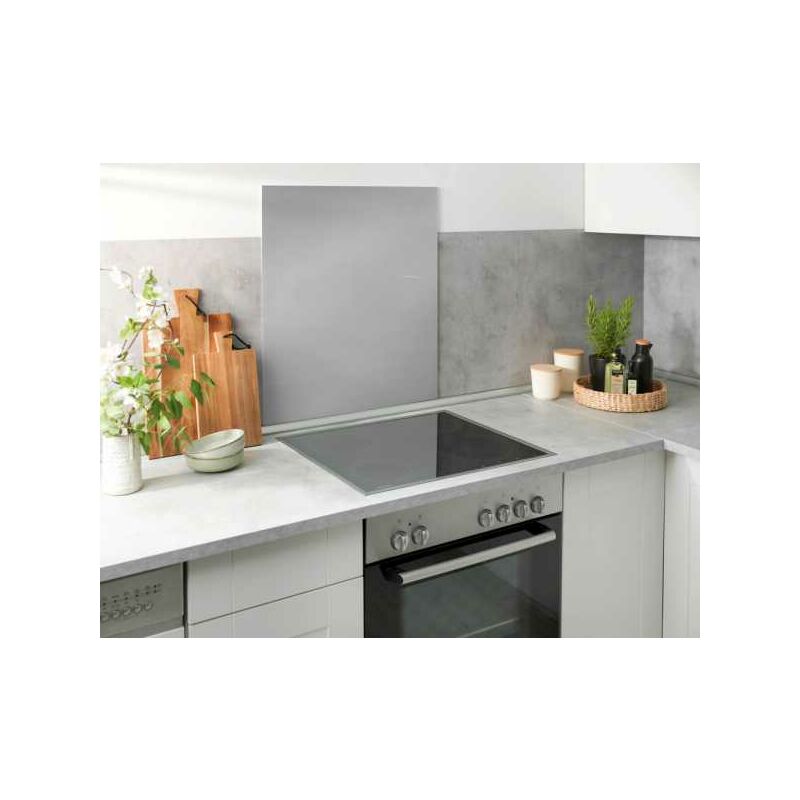 foto del prodotto wenko pannello paraschizzi per cucina, in vetro temperato, 60x70 cm, colore argento