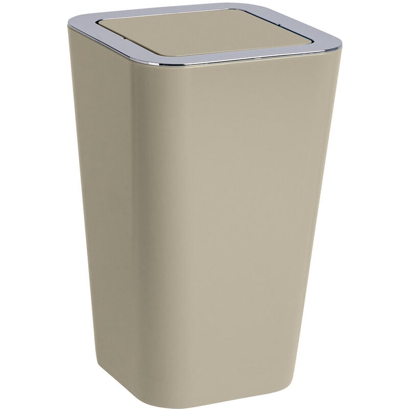 foto del prodotto wenko portarifiuti con coperchio basculante candy taupe
