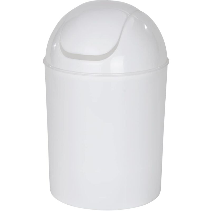 foto del prodotto wenko portarifiuti con coperchio basculante economic bianco bianco capacit 6 l, polipropilene, 20 x 30 x 20 cm, bianco
