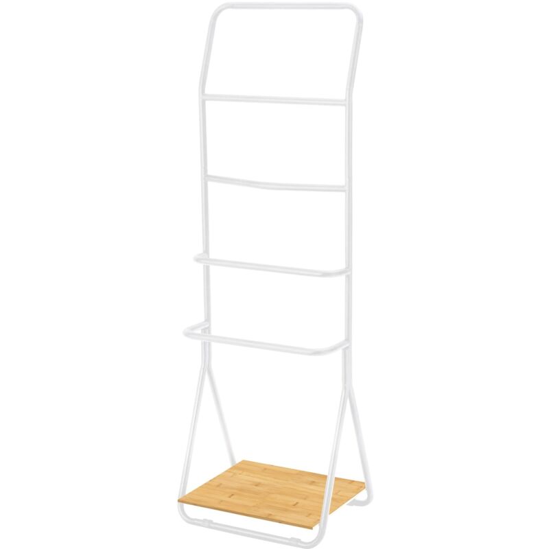 foto del prodotto wenko portasciugamani verona bianco con 4 aste, metallo, 51 x 156.5 x 40 cm