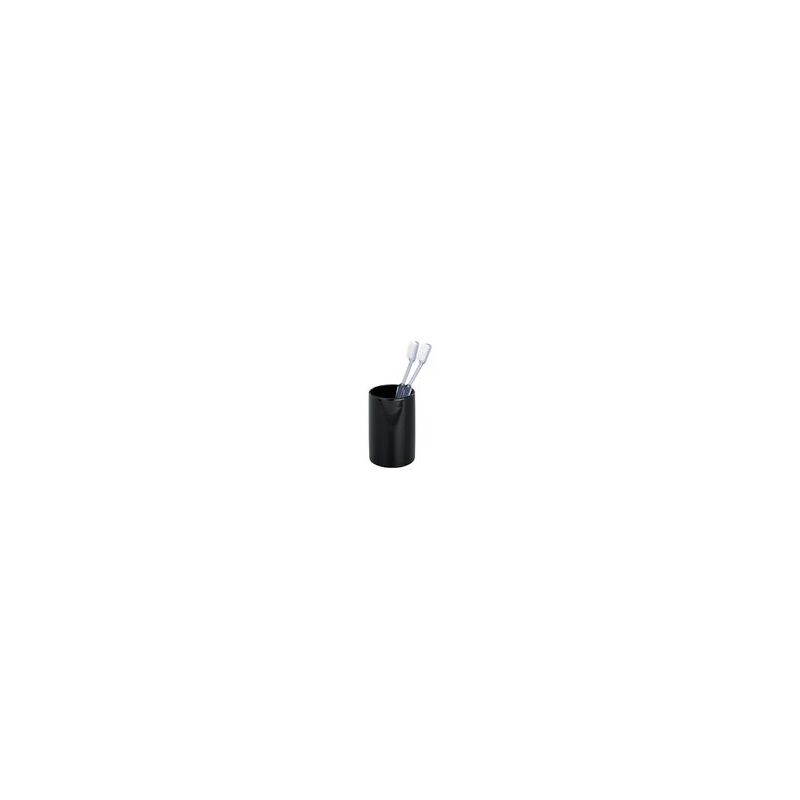 foto del prodotto wenko portaspazzolino, bicchiere da bagno polaris, ceramica, 7,5x11 cm, nero