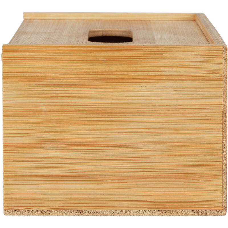 foto del prodotto wenko scatola per fazzoletti allegre, in bamb e rattan, colore marrone, bamb naturale, rattan naturale
