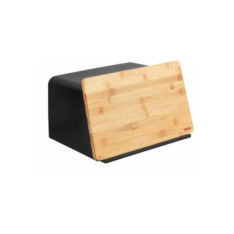 foto del prodotto wenko scatola per il pane con coperchio in bamb kubo, contenitore per il pane, con coperchio tagliere in bamb , plastica bamb , 35x20,5x26 cm,